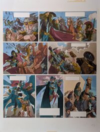 Mise en couleur - La guerre des dieux - planche 17