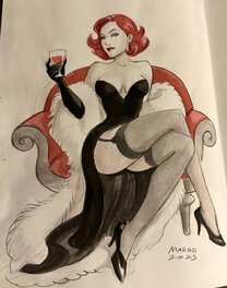 Enrico Marini - Noir Burlesque - Illustration originale