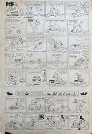 Roger Mas - Eté 2025 - Les années Vaillant / Pif - Pif le Chien au fil de l'eau - Vaillant 521 - Comic Strip