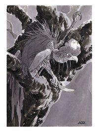 Sébastien Vastra - Pew le vautour aveugle - Illustration originale