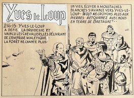 René Bastard - Eté 2025 - Les années Vaillant / Pif - Yves le Loup - Bastard - Vaillant 216 - Planche originale
