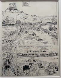 Jean Giraud - Blueberry , La longue marche - Planche originale