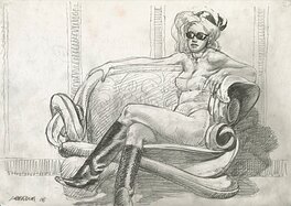 Tanino Liberatore - Langoureuse - Illustration originale