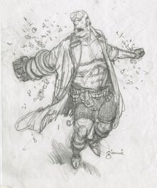 Gary Gianni - Hellboy Study - Original Illustration