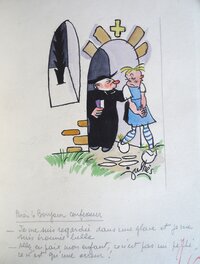 Maurice Julhès - Le péché - Illustration originale