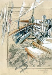 Sophie Ladame - Frehel à Saint-Malo - Original Illustration