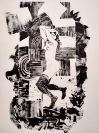 Davide Garota - Un œil ouvert - Illustration originale