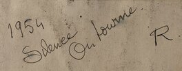 Inscription au verso bande 2. Inscription au verso bande 2.