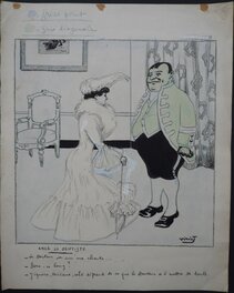 André Viriez - Chez le dentiste - Illustration originale