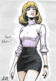 Dédicace sur un artbook
