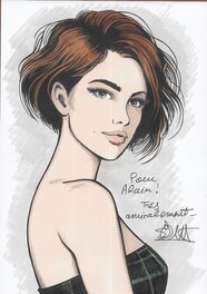 Dédicace sur un artbook