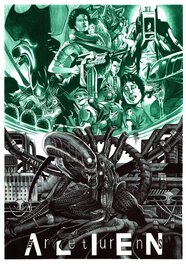 Philippe Bringel - Alien le retour - Original Illustration