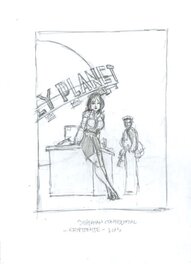 Tim Sale - Kryptonite Cover Prelim - Illustration originale