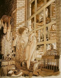 Planche originale - Broadway, une rue en Amérique
