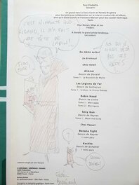 Dessin dédicace du Scénariste Dessin dédicace du Scénariste