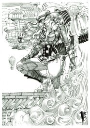 Philippe Bringel - Emma - l'exode - Original Illustration