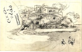Raymond Macherot - Crayonné pour Les Croquillards - Planche originale