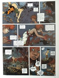 Planche en couleur dans l'album