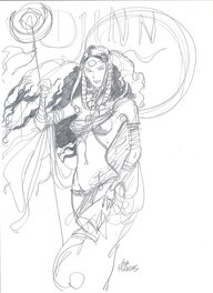 Ana Mirallès - Djinn - Recherche couverture T9 - Original art