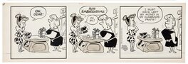 Gene Hazelton - Flintstones daily, 1966 - Planche originale