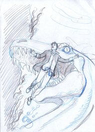 Marco Nizzoli - Dylan Dog - Viaggio nell'incubo #73 [croquis de couverture] - Sketch