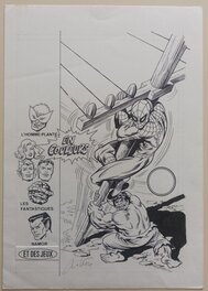 Jean-Yves Mitton - Couverture originale spidey 15 / jean yves mitton - réservée - Original Cover