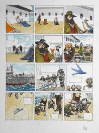 « La ligne de fuite » – Planche originale n° 70 – Benjamin Flao