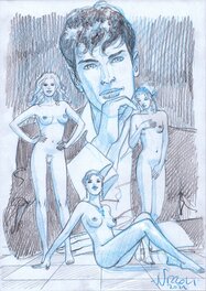 Marco Nizzoli - Dylan Dog cover-like sketch by Marco Nizzoli - Original Illustration