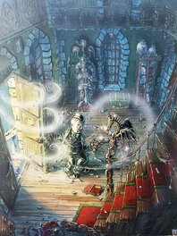 Tiburce Oger - illustration originale    couleur directe - Original Illustration