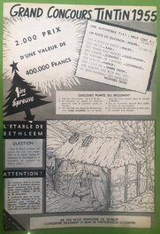 Feuillet encarté du Tintin N°51 du 23 décembre 1955 - Verso. Feuillet encarté du Tintin N°51 du 23 décembre 1955 - Verso.