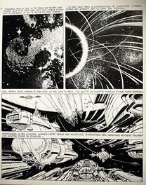 Jean-Claude Mézières - Valérian - Métro Châtelet Direction Cassiopée - Planche originale