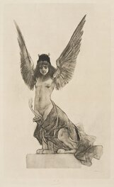 The reference drawing by Felicien Rops The reference drawing by Felicien Rops