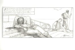 Gary Gianni - 20.000 Leagues under the Sea Pencil Panel - Original Illustration