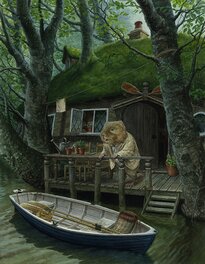 Christopher Dunn - Chris Dunn original Ratty's house Wind in the Willows - Original Illustration