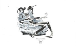 Jocelyn Joret - Jocelyn Joret - illustration Catwoman - Original Illustration