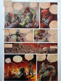 Lionel Marty - MORT LINDEN   T3 BESTIAUX   couleur directe - Planche originale