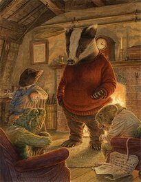 Christopher Dunn - Original by Chris Dunn for Wind in the willows Like Summer Tempests came his tears - Original Illustration