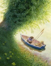Christopher Dunn - Original drawing by Chris Dunn for Wind in the Willows - Original Illustration