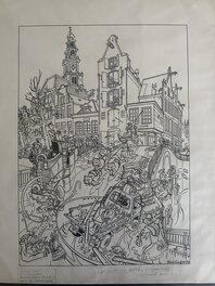 Henk Kuijpers - Henk Kuijpers - Reclamewerk PTT - Planche originale