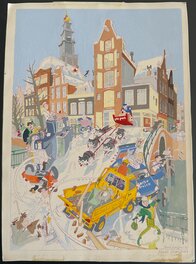 Henk Kuijpers - Henk Kuijpers - Reclamewerk PTT - Mise en couleur
