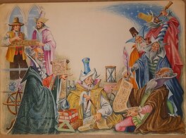 Giuseppe Pin - Les Voyages de Gulliver - Original Illustration