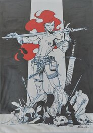 Romain Sordet - Red Sonja - Romain Sordet - Illustration originale