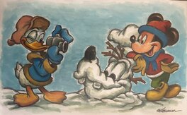 Joan Vizcarra - Donald Duck en Mickey Mouse - Illustration originale