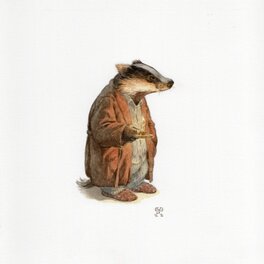 Christopher Dunn - Chris Dunn original drawing Badger - Original Illustration