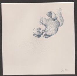 Jean Dulieu - Originele tekening Paulus de Boskabouter voor Paulus en de insecten - Illustration originale