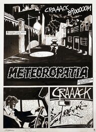 Giuseppe Montanari - Dylan Dog Maxi 10 Original Art - Title Page "Meteoropatia" Montanari & Grassani - Original Illustration