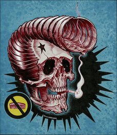 Denis GRRR - Rockin' Bones - Illustration originale