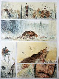Marc-Renier - AU-DELA DES NUAGES   couleur directe - Planche originale