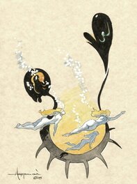 Mike Hoffman - The Aquacade - Original Illustration