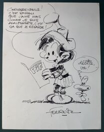 Fournier - Dédicace BIZU Hommage SPIROU / PIF - Dédicace